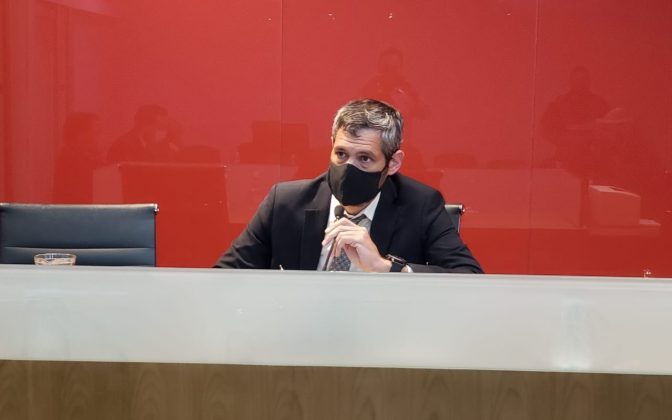Audiencia presidida por el juez de Garantías Juan Hipólito Carlín