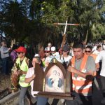 La llegada a Paraná estuvo desbordante de alegría interior, luego de haber superado 90 km de caminata. Foto: Juliana Faggi.