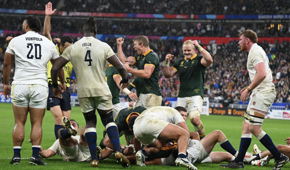 Sudáfrica celebró ayer la conquista que lo depositó nuevamente en la final del Mundial.