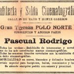 Publicidad del Cine Rodrigo y Confitería Polo Norte en del diario El Entre Ríos en 1920.