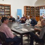 En una modesta ceremonia fue presentado el catálogo de la biblioteca personal de Juan L. Ortiz. Foto: Juliana Faggi.