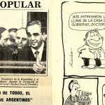 Las repercusiones de la asunción presidencial de 1983 y una cuota de humor, reflejadas por el diario El Heraldo de Concordia.