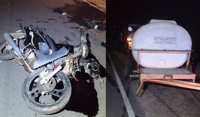 Choque brutal en Ruta 4: menor grave tras impactar contra trailer sin luces