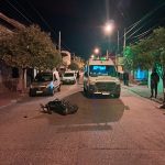 Violento choque en moto: detuvieron al conductor que abandono a su acompañante