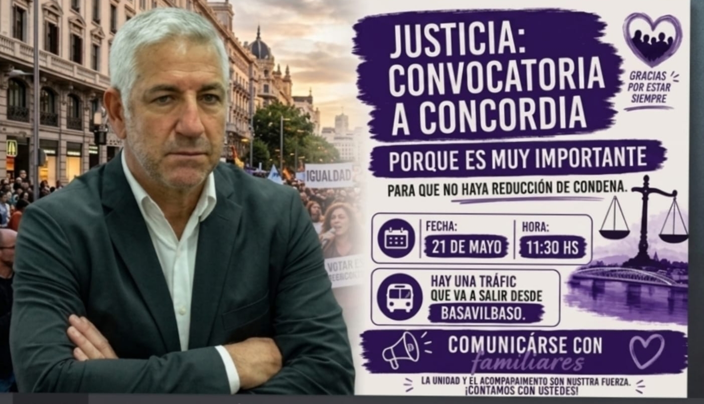 Familias exigen justicia en Concordia para que no reduzcan condena al ex funcionario