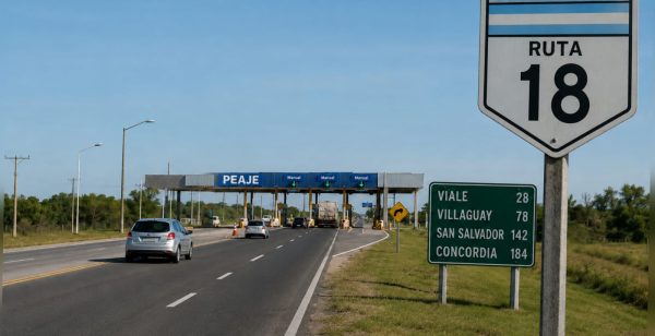 Nuevos peajes en ruta a Concordia: hasta $4.800 por cabina en el plan Milei