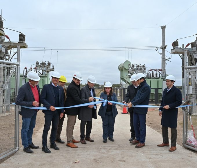 Frigerio inauguro la subestacion de Ramirez que cambio el mapa energetico