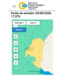 Alerta amarilla por tormentas fuertes: 15 departamentos entrerrianos en vilo