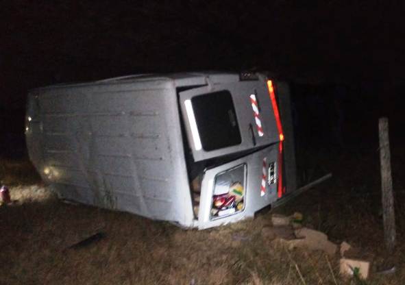 Vuelco en Ruta 18: conductor internado tras perder el control