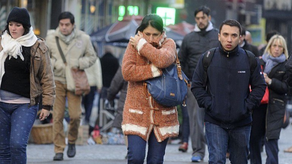 Concordia bajo cero: alerta amarilla por -1°C este lunes