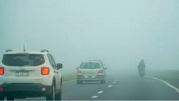 Alerta por bancos de niebla en toda Entre Ríos: las rutas que hay que evitar