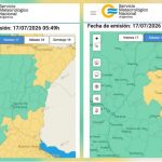 Alerta amarilla en Entre Ríos: tormentas con hasta 40 mm y granizo