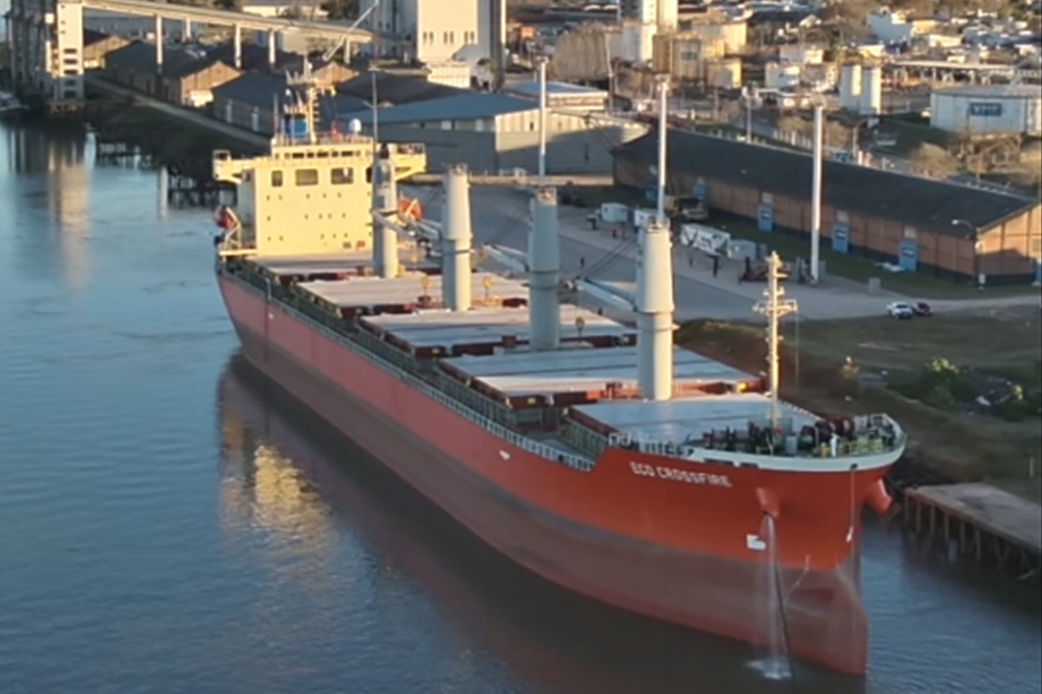 Concepción del Uruguay exportó por primera vez harina de soja no modificada