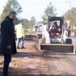 Frigerio recorrió obras en las rutas 4 y 22 del departamento Concordia