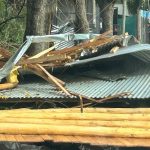 El temporal destruyó el techo de Alfajores La Maga en Concordia
