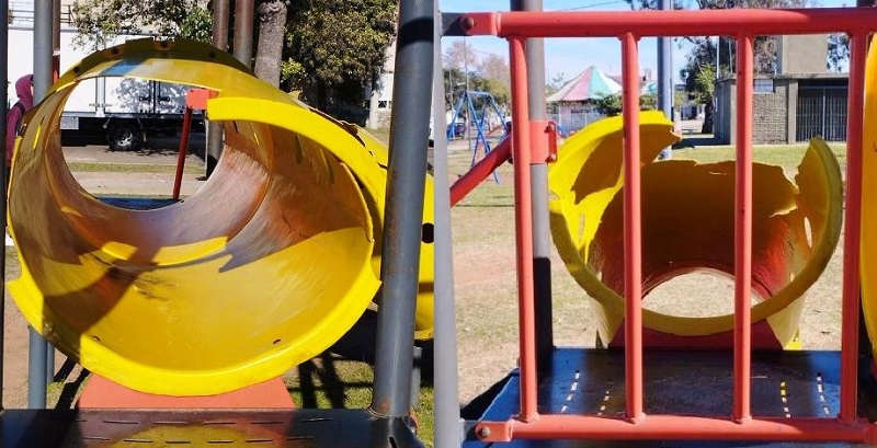Parque Ferré: vecinos y feriantes exigen mantenimiento urgente