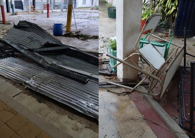 Temporal en San José: tres escuelas con techos volados y aulas inutilizadas